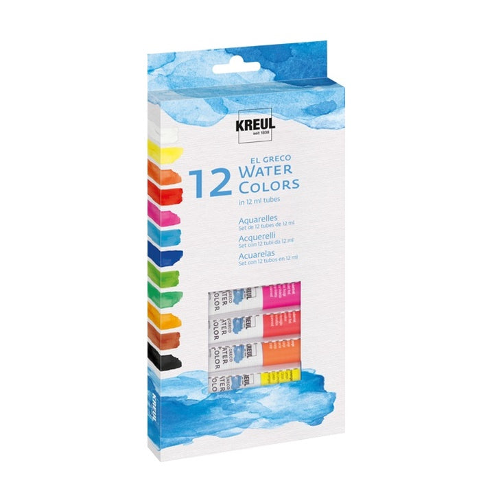 Ακουαρέλες el Greco KREUL - 12 x 12 ml