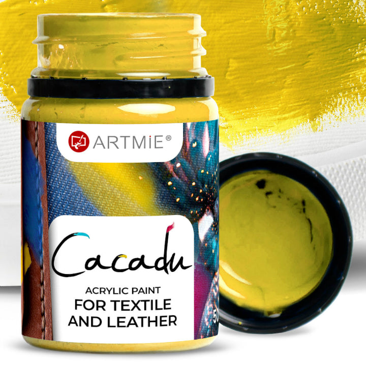 Χρώματα για υφάσματα και δέρμα ARTMIE CACADU 50 ml – 4 βασικό κίτρινο