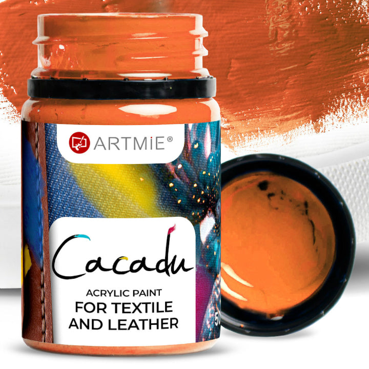 Χρώματα για υφάσματα και δέρμα ARTMIE CACADU 50 ml – 5 πορτοκαλί