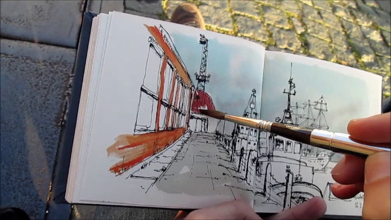 Urban sketching | Στους δρόμους με στυλό και πινέλο