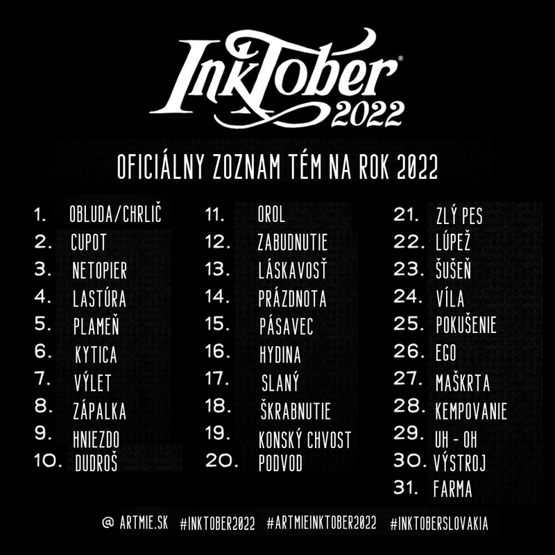 Λάβετε μέρος στο Inktober με το ARTMIE