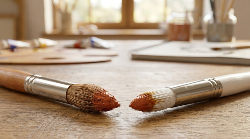 Welche sind besser – Naturhaarpinsel oder Synthetikpinsel?