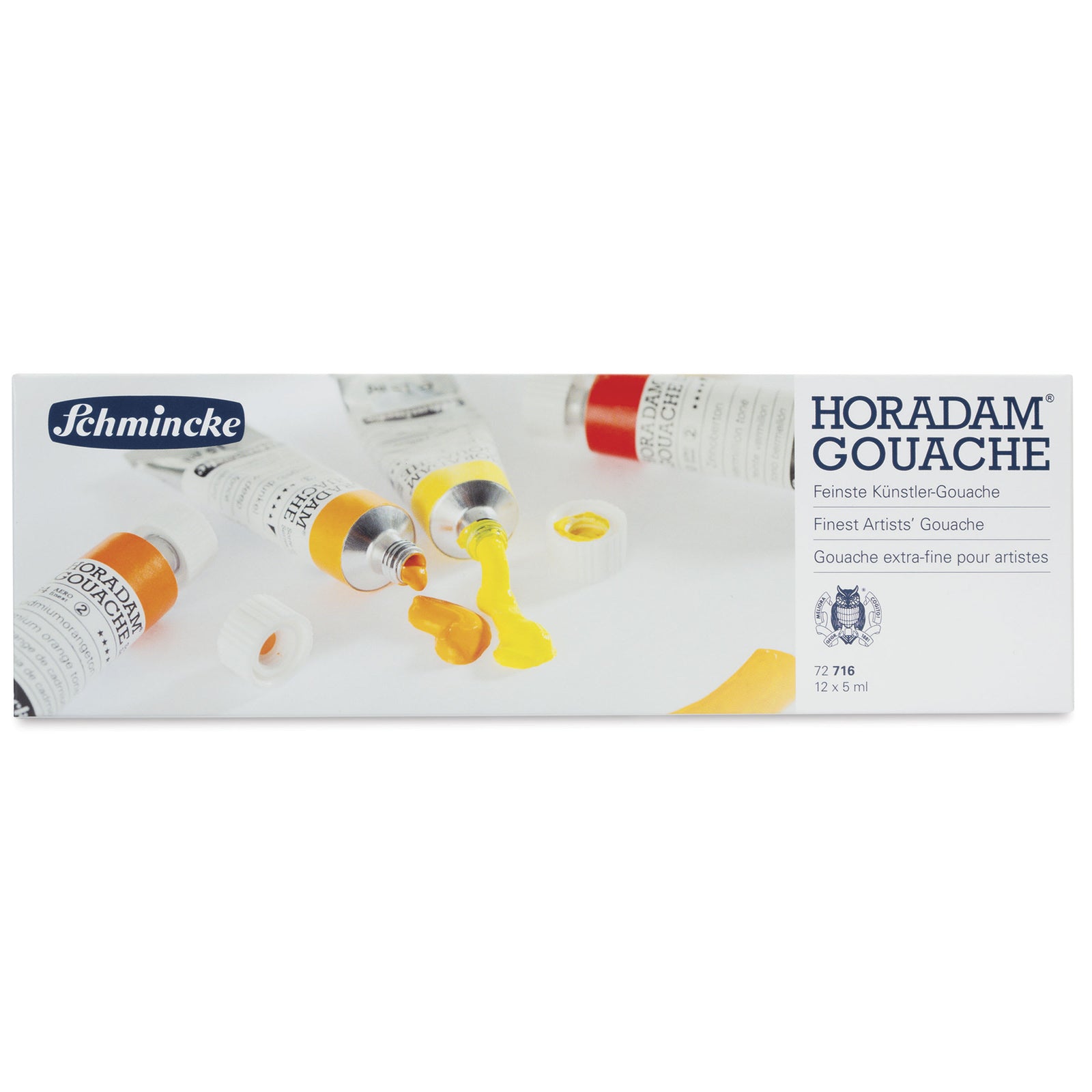Χρώματα γκουάς Schmincke HORADAM σε μεταλλική κασετίνα, 12 x 5 ml