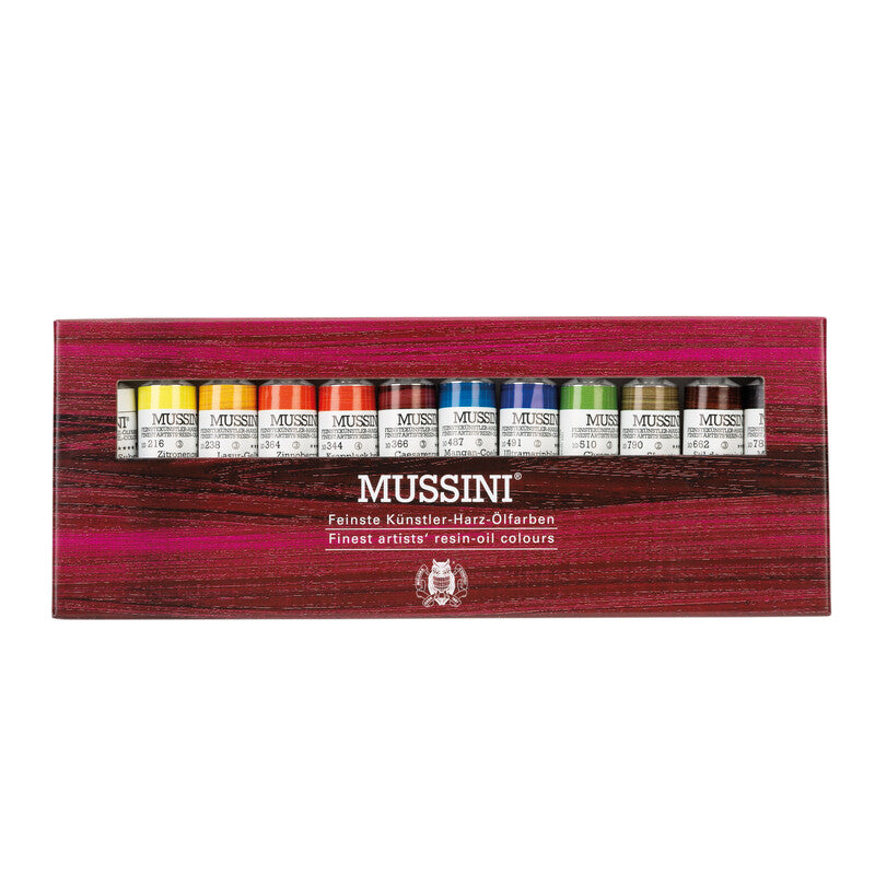 Schmincke MUSSINI σετ σε χάρτινη συσκευασία, 12 x 15 ml