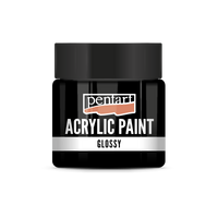 acrylic paint glossy 50 ml – μαύρο