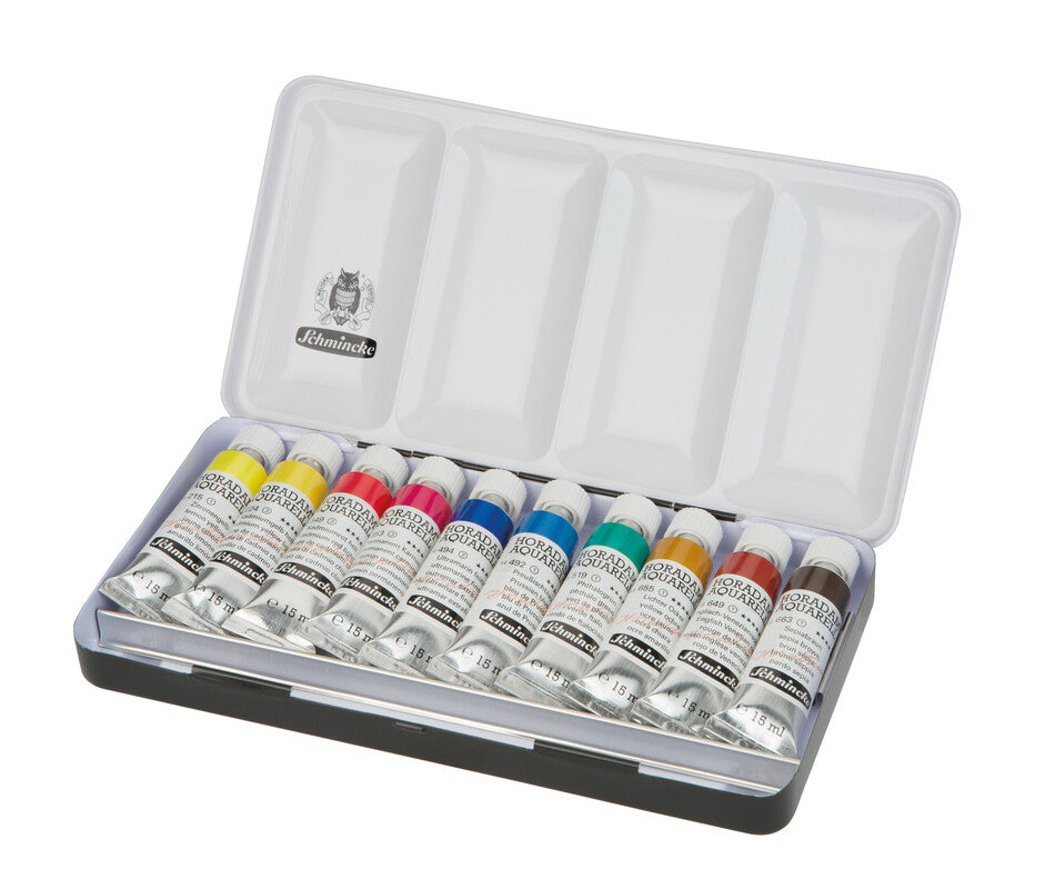 Μεταλλικό σετ ακουαρέλας Schmincke HORADAM 10 x 15 ml