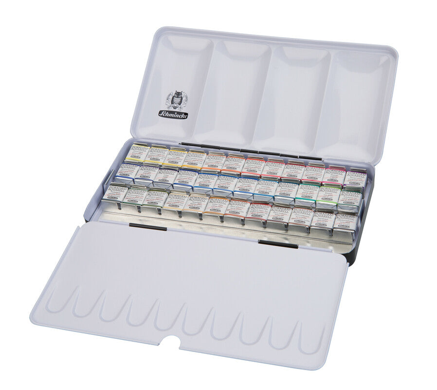Schmincke HORADAM μεταλλικό σετ ακουαρέλας, 36 x 1/2 pans