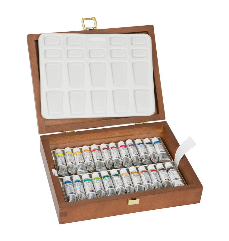 Schmincke HORADAM ξύλινη κασετίνα, 24 x 5 ml