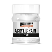 Περλέ ακρυλικό χρώμα Pentart 230 ml - λευκό