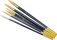 Σετ πινελα περιγραμματος - 6 τεμαχια – pointed, 6 pcs/pack, sizes 2,4,6,8,10,12