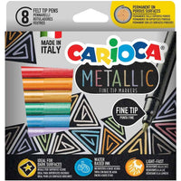 Μεταλλικοί μαρκαδόροι Carioca Metallic, μύτη, διάφορα χρώματα