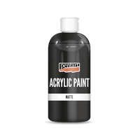 Ματ ακρυλικό χρώμα Pentart 500 ml μαύρο