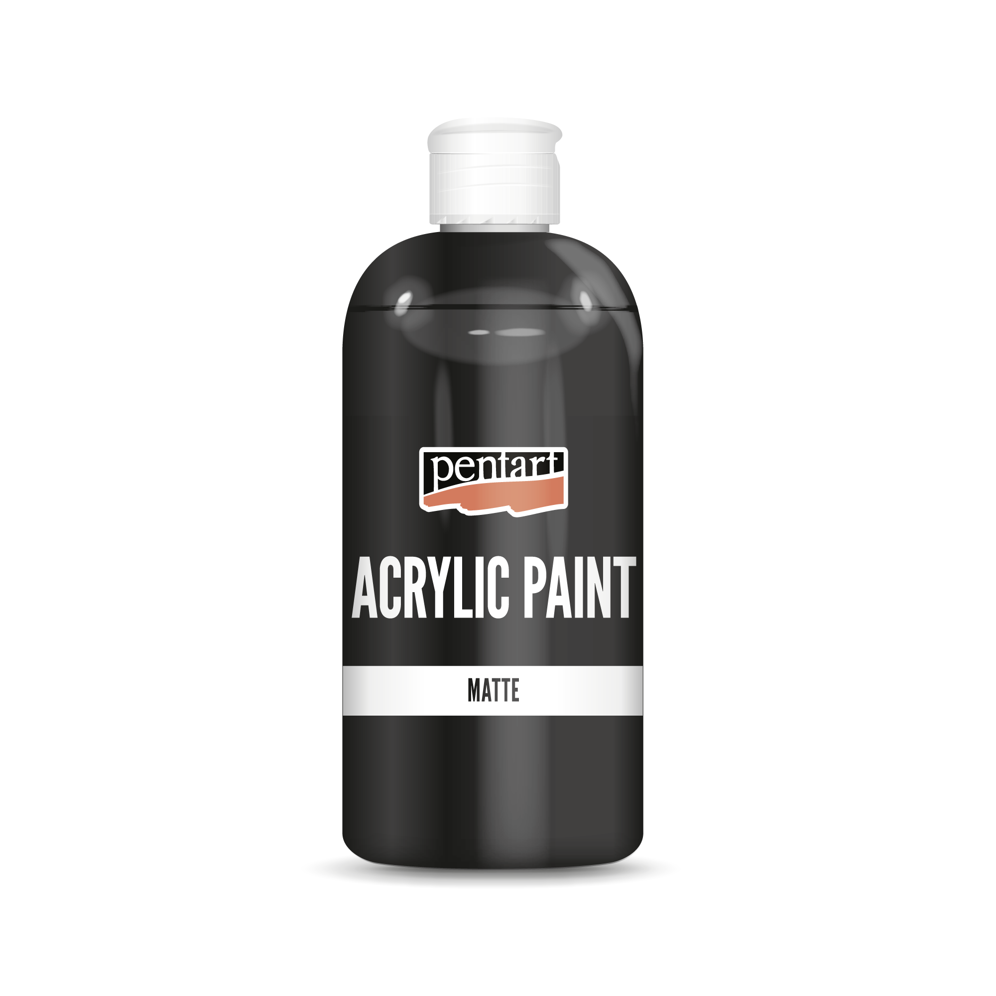 Ματ ακρυλικό χρώμα Pentart 500 ml μαύρο
