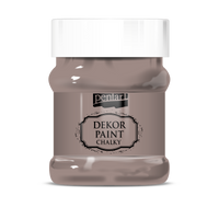 Διακοσμιτικο ακρυλικό χρωμα Chalky Pentart 230 ml | διαλέξτε απόχρωση – milk-chocolate