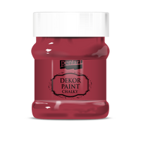Διακοσμιτικο ακρυλικό χρωμα Chalky Pentart 230 ml | διαλέξτε απόχρωση – cardinal-red
