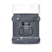 Διακοσμιτικο ακρυλικό χρωμα Chalky Pentart 230 ml | διαλέξτε απόχρωση – graghite-gray