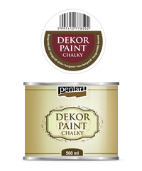 Διακοσμητικό χρώμα κιμωλίας Chalky Pentart 500 ml | διαλέξτε απόχρωση – Burgundy red