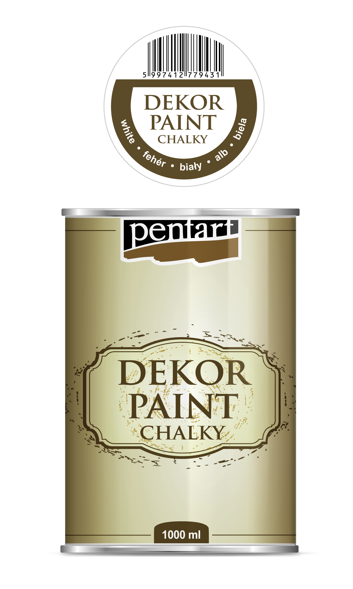 Dekor Paint Chalky 1000 ml – λευκό