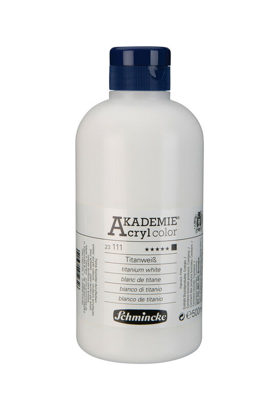 Ακρυλικό χρώμα Schmincke AKADEMIE Acryl color 500 ml – 111 Λευκό τιτανίου