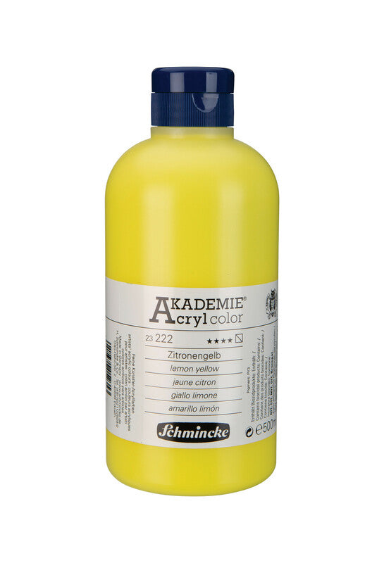 Ακρυλικό χρώμα Schmincke AKADEMIE Acryl color 500 ml – 222 Κίτρινο λεμονί