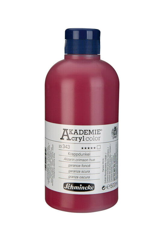 Ακρυλικό χρώμα Schmincke AKADEMIE Acryl color 500 ml – 343 Καρμινικό αλιζαρίνης (απόχρωση)