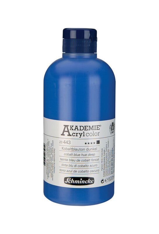 Ακρυλικό χρώμα Schmincke AKADEMIE Acryl color 500 ml – 443 Μπλε κοβαλτίου βαθύ (απόχρωση)
