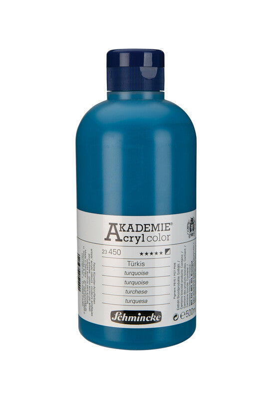 Ακρυλικό χρώμα Schmincke AKADEMIE Acryl color 500 ml – 450 Τυρκουάζ