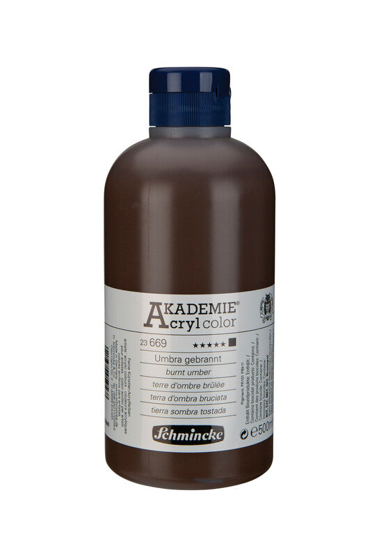 Ακρυλικό χρώμα Schmincke AKADEMIE Acryl color 500 ml – 669 Όμπρα ψημένη