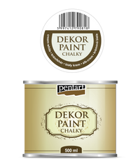 Διακοσμητικό χρώμα κιμωλίας Chalky Pentart 500 ml | διαλέξτε απόχρωση – cream