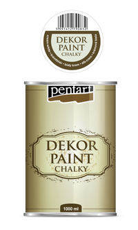 Dekor Paint Chalky 1000 ml – κρεμ