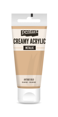 creamy acrylic metallic 60 ml – αντικέ χρυσό