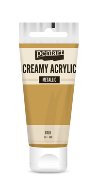 creamy acrylic metallic 60 ml – χρυσό