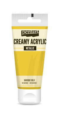creamy acrylic metallic 60 ml – μπαρόκ χρυσό