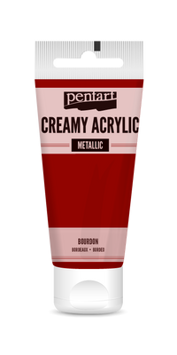 creamy acrylic metallic 60 ml – μπορντό
