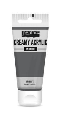 creamy acrylic metallic 60 ml – γραφίτης