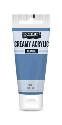 creamy acrylic metallic 60 ml – μπλε