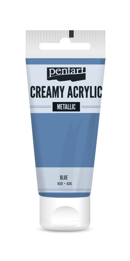 creamy acrylic metallic 60 ml – μπλε