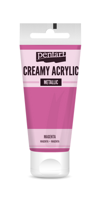 creamy acrylic metallic 60 ml – ματζέντα
