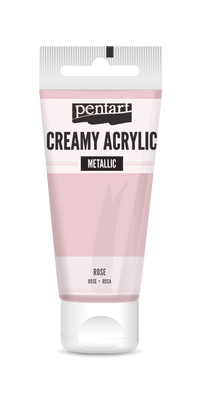 creamy acrylic metallic 60 ml – ροζ