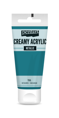 creamy acrylic metallic 60 ml – πετρόλ