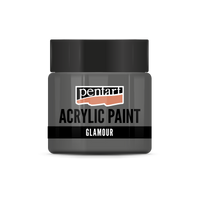 Ακρυλικο χρωμα Glamour μεταλλικο 50ml – black silver