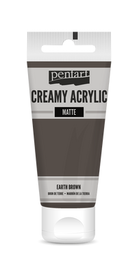 Κρεμμωδες ματ ακρυλικόο χρωμα Pentart 60 ml | διαλεξτε αποχρωση – earth brown