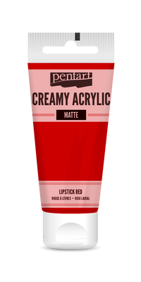 Κρεμμωδες ματ ακρυλικόο χρωμα Pentart 60 ml | διαλεξτε αποχρωση – lipstick red