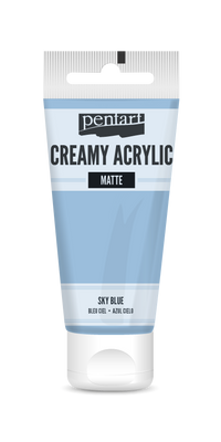 Κρεμμωδες ματ ακρυλικόο χρωμα Pentart 60 ml | διαλεξτε αποχρωση – sky blue