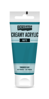 Κρεμμωδες ματ ακρυλικόο χρωμα Pentart 60 ml | διαλεξτε αποχρωση – turquoise blue