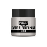 delicate fabric & leather paint 50 ml – ασημί