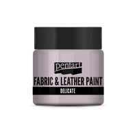 delicate fabric & leather paint 50 ml – μωβίζον ασημί