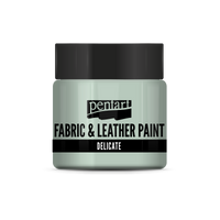 delicate fabric & leather paint 50 ml – πρασινωπό ασημί
