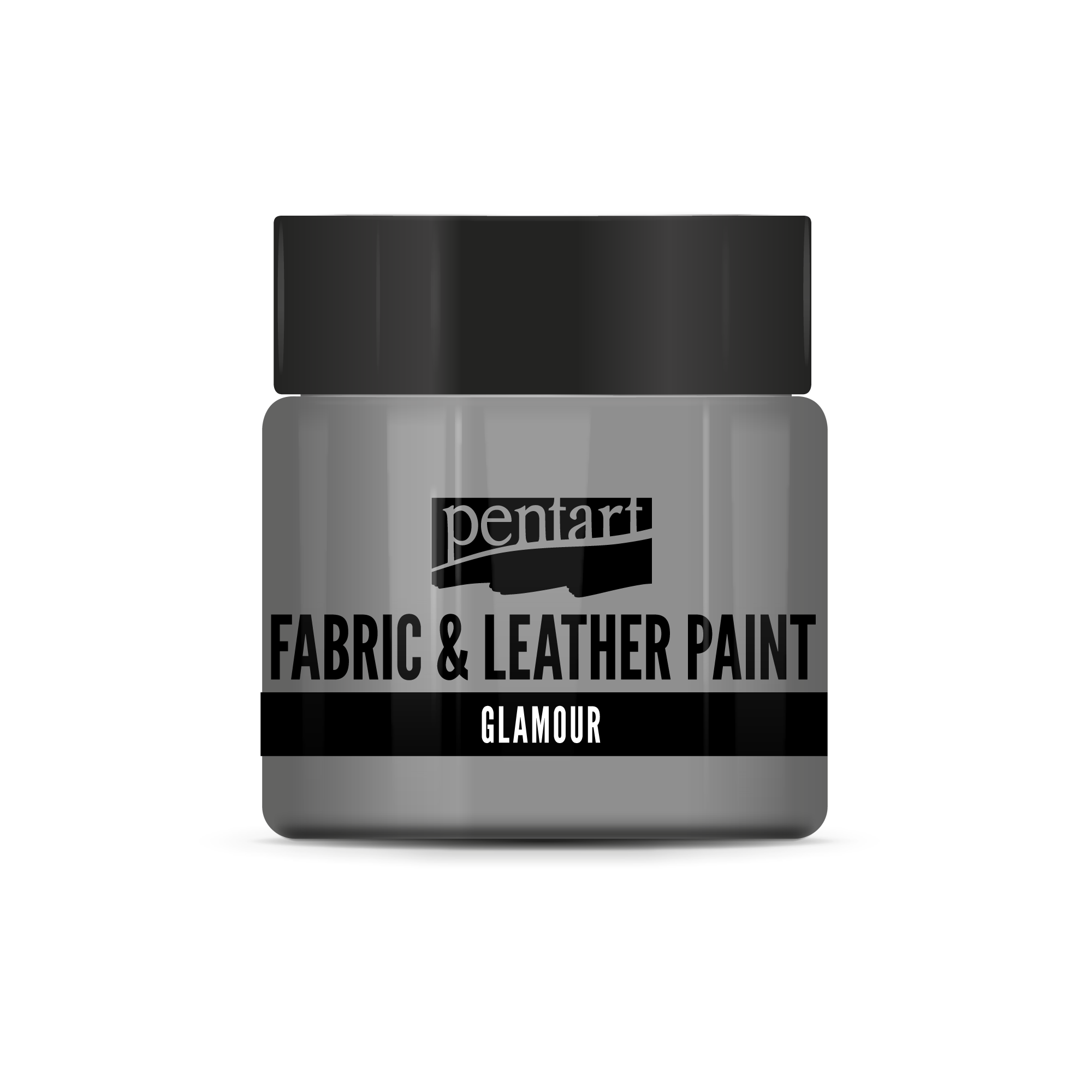 glamour fabric & leather paint 50 ml – ασημί