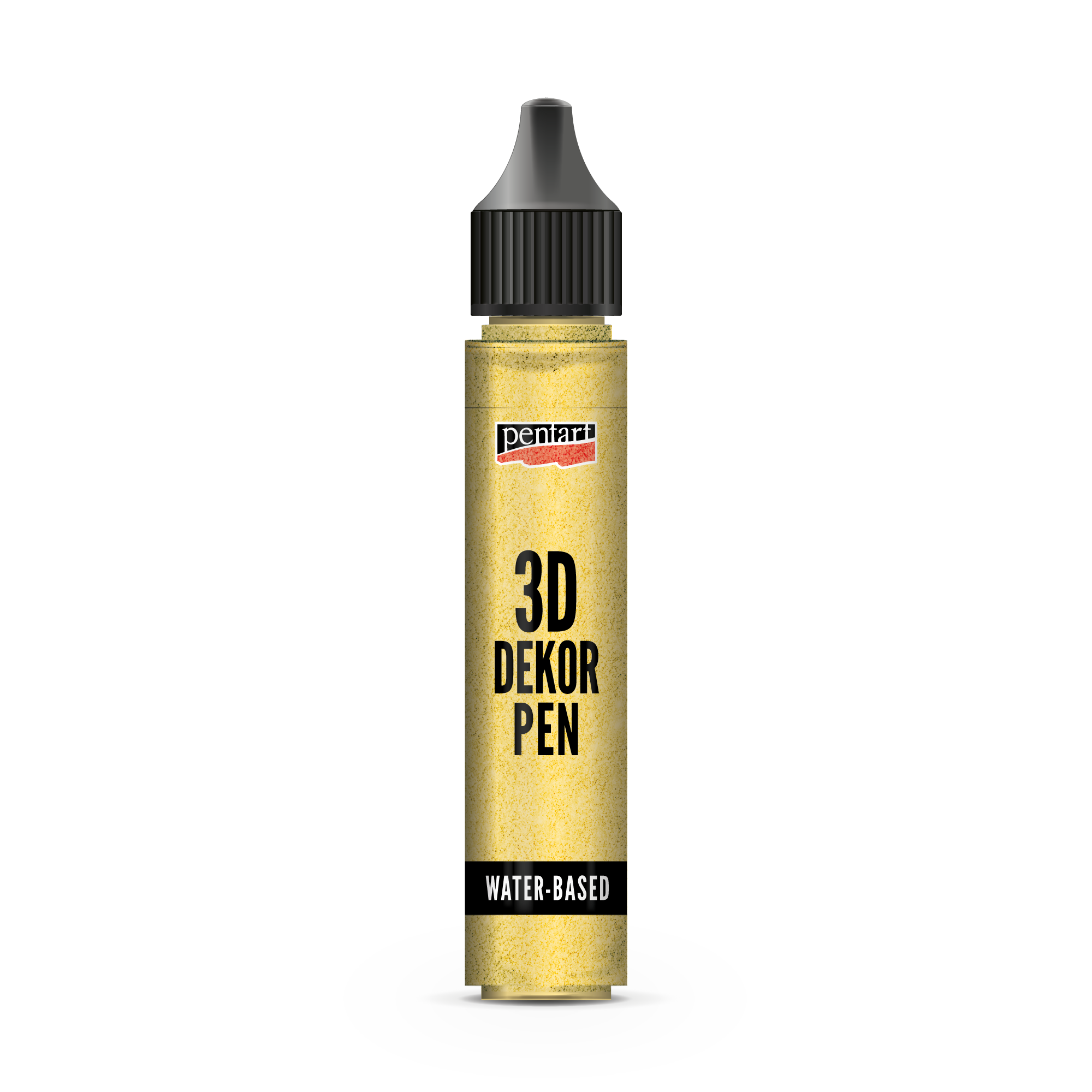 Μαρκαδόρος 3D με γκλίτερ Pentart 3D Decor Pen - χρυσό, 30 ml